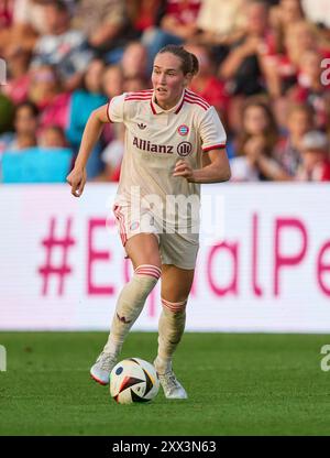 Sydney LOHMANN, FCB Damen 12 beim Frauenfußballspiel FC BAYERN München – JUVENTUS TURIN 0-0 am 20. August 2024 in München. Saison 2024/2025, 1.Bundesliga, FCB, München, Google Pixel, Frauen Bundesliga Spieltag x, x.. Spieltag-Fotograf: ddp-Bilder / Sternbilder Stockfoto