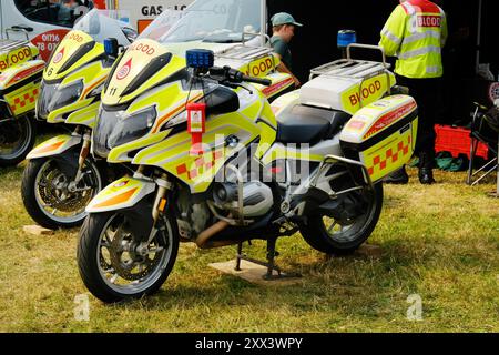 Blutbank-Motorräder auf der Stithians-Show-Rallye - John Gollop Stockfoto