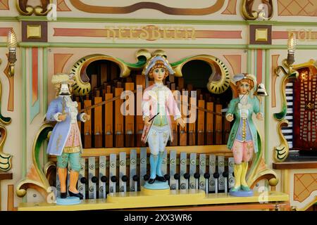 Showground Carousel Pipe Orgel - John Gollop Stockfoto