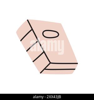 Die Kritzelei-Ikone ist handgezeichnet in minimalistischem Stil. Wissenssymbol Stock Vektor