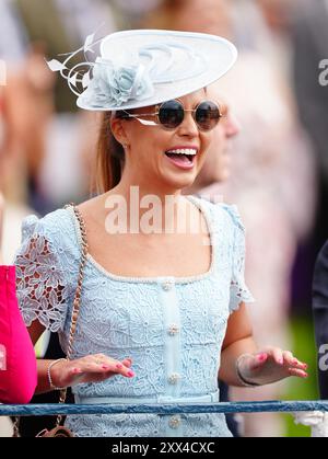 Ein Rennfahrer am zweiten Tag des Sky Bet Ebor Festivals auf der York Racecourse. Bilddatum: Donnerstag, 22. August 2024. Stockfoto