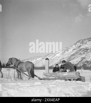 Aktuell 08-1949: Nichts Neues von der Grenze im Norden. Foto: Sverre A. Børretzen / aktuell / NTB ***das Foto ist nicht bearbeitetes Bild*** dieser Bildtext wird automatisch übersetzt Stockfoto