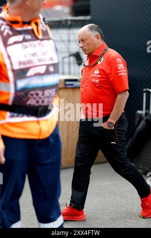 Zandvoort, Niederlande. August 2024. Frederic Vasseur (FRA, Scuderia Ferrari HP), der Formel 1 Grand Prix der Niederlande auf dem Circuit Zandvoort am 22. August 2024 in Zandvoort, Niederlande. (Foto von HOCH ZWEI) Credit: dpa/Alamy Live News Stockfoto