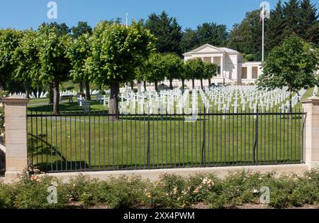 Suresnes amerikanischer Friedhof, Cimetière américain de Suresnes, Mont Valerien, Paris, Frankreich, Stockfoto