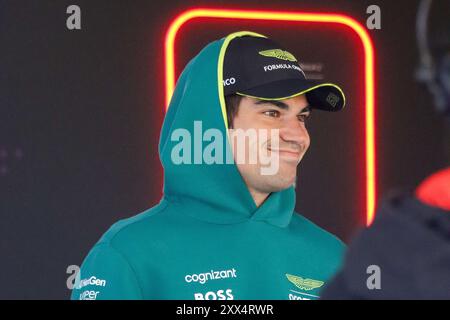 Zandvoort, Monte Carlo, Niederlande. August 2024. LANCE SPAZIERGANG von Aston Martin im Formel-1-Fahrerlager Donnerstag zum Medientag des Großen Preises von Holland 2024 (Credit Image: © Alexis Kahn/ZUMA Press Wire) NUR REDAKTIONELLE VERWENDUNG! Nicht für kommerzielle ZWECKE! Stockfoto