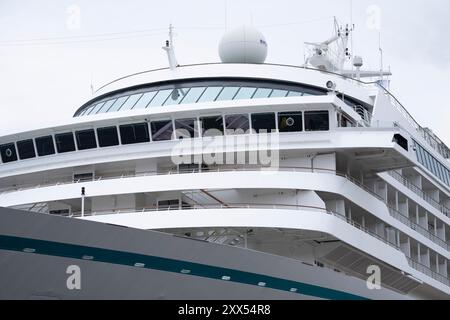 Kopenhagen, Dänemark. August 2024. Das Kreuzfahrtschiff Crystal Symphony in Langelinie in Kopenhagen, Donnerstag, 22. August 2024. (Foto: Thomas Traasdahl/Scanpix 2024) Credit: Ritzau/Alamy Live News Stockfoto