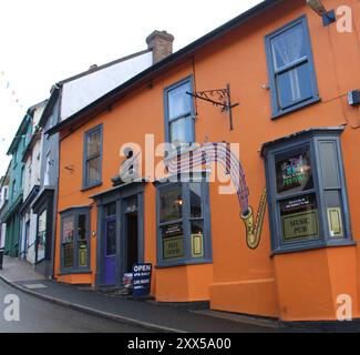 Crown & Anchor Vaults, Bishops Castle, Shropshire, England Stockfoto