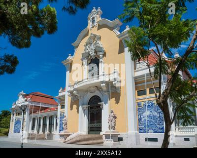 Carlos Lopes Pavilion, Parque Eduardo VII, Lissabon, Portugal. Stockfoto