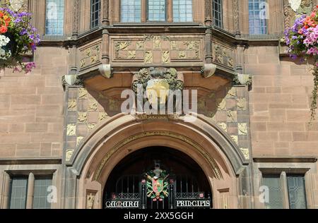 Wappen des Ratshauses in Coventry Stockfoto