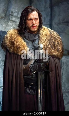 Kit Harington (berühmt für seine Rolle als Jon Snow in The Game of Thrones) Figur im Wachsmuseum in Barcelona, Spanien Stockfoto