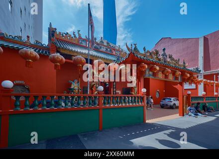 Kuala Lumpur Kuan Ti Tempel, auch Kuala Lumpur Kuan Ti Tempel genannt, ist ein taoistischer Tempel in der chinesischen Stadt Kuala Lumpur, Malaysia. Stockfoto