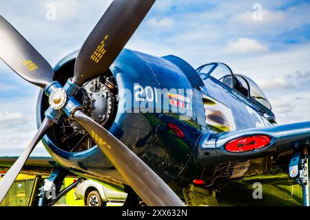 Grumman F8F Bearcat auf der Sywell Airshow 2024 Stockfoto