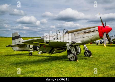 North American P51D Mustang auf der Sywell Airshow 2024 Stockfoto