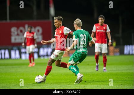 Braga, Portugal. August 2024. Liga Europa: SC Braga vs Rapid Wien - 22/08/2024 Credit: Atlantico Press/Alamy Live News Stockfoto