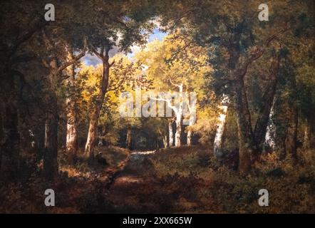 Gemälde von Narcisse Diaz de La Pena genannt im Wald gemalt 1874 Stockfoto