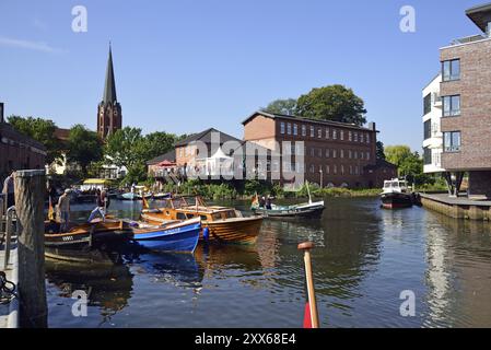 Europa, Deutschland, Niedersachsen, Buxtehude, Metropolregion Hamburg, Este, Hafen, Hafenleben, Tuckerboat Meeting, Europa Stockfoto