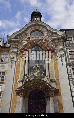 Europa, Deutschland, Bayern, München, Altstadt, Sendlinger Straße, Asamkirche, St. Johann Nepomuk, erbaut von den Brüdern der Asamkirche von 1733 bis 1746 in Stockfoto