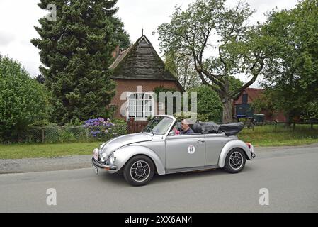 Europa, Deutschland, Niedersachsen, Niederelbe Classics, Oldtimer Tour, VW Beetle Cabriolet 1303, Baujahr 1977, Europa Stockfoto