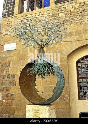 Baum des Friedens, Denkmal, Albero Della Pace, Florenz, Toskana, Italien, Europa Stockfoto