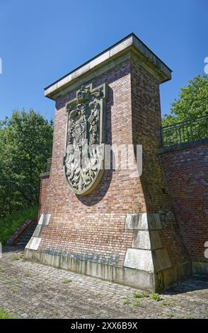 Denkmal Alte Gruenentaler Hochbrücke über den Kieler Kanal. Beldorf, Schleswig-Holstein, Deutschland, Europa Stockfoto