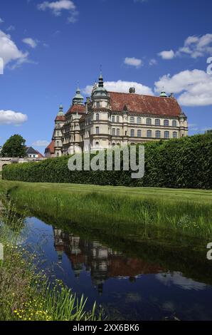 Europa, Deutschland, Mecklenburg-Vorpommern, Guestrow, Guestrow Castle, erbaut im 16. Jahrhundert, Renaissancebau, Guestrow, Mecklenburg-West Stockfoto