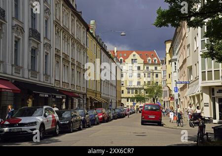 Europa, Deutschland, Bayer, München, Glockenbachviertel, Westermuehlstraße, beliebtes Wohngebiet, Europa Stockfoto