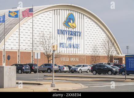 Die University of Delaware ist eine öffentliche Forschungsuniversität mit Grundstipendium in Newark, Delaware Stockfoto