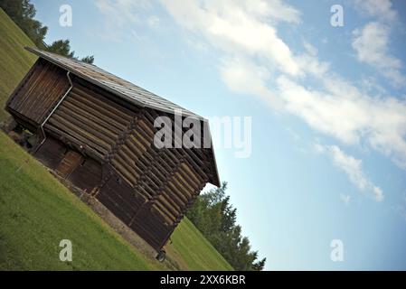 Typisches schweizer Almchalet Stockfoto