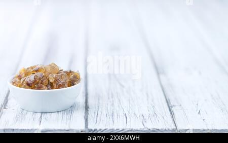 Brown Rock Candy (detaillierte Nahaufnahme, selektiver Fokus) Stockfoto