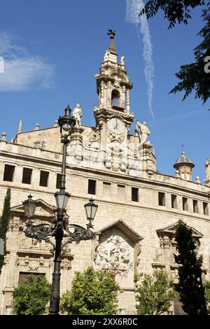 Die Kirche Santos Juanes ist eine der ältesten in Valencia. Sie ist auch bekannt als die Kirche San Juan del Mercado (Saint John of the Market). Das war es Stockfoto