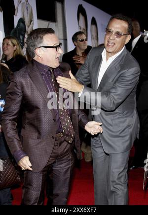 HOLLYWOOD, KALIFORNIEN, 9. NOVEMBER 2009: Robin Williams und Tom Hanks bei der Uraufführung von Old Dogs im El Capitan Theater in Hollywood, USA Stockfoto