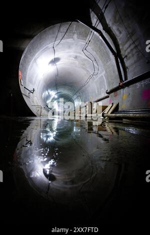 New York Satser Millarder på utvidelse av t-banelinjene i byen. Forlengelsen av bane 7 er nesten ferdig. Stockfoto