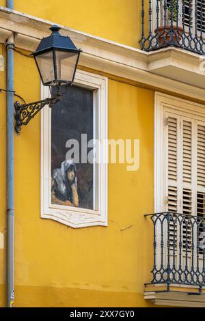 Malerische Aussicht in El Carmen Viertel, Valencia, Valencia, Valencia, Spanien Stockfoto