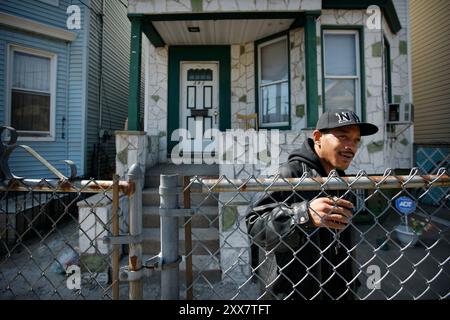 Die Mafia erlebt schwere Schläge durch Informanten in ihren eigenen Reihen, die mit den Behörden zusammenarbeiten. Huset i Pine Street Hvor Henry Hill Vokste Opp. Stockfoto