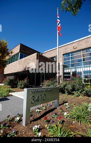 Das Generalkonsulat von Norwegen und Innovation Norwegen schließen sich zusammen und eröffnen das Norwegische Haus in Houston. Finansminister Trond Giske står for den offisielle åpningen. Stockfoto