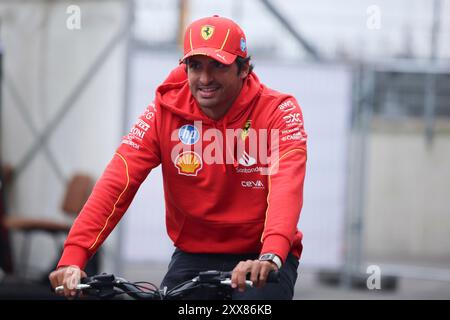 55 Carlos Sainz (Scuderia Ferrari HP, #55), NDL, Formel-1-Weltmeisterschaft, Grand Prix der Niederlande, Circuit Zandvoort, 23.08.2024 Foto: Eibner-Pressefoto/Annika Graf Stockfoto