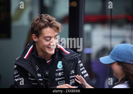 63 George Russell (Mercedes AMG Petronas Formel-1-Team, #63), NDL, Formel-1-Weltmeisterschaft, großer Preis der Niederlande, Circuit Zandvoort, 23.08.2024 Foto: Eibner-Pressefoto/Annika Graf Stockfoto