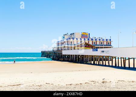 Daytona Beach Main Street Pier und der Strand, Daytona Beach, Florida, USA Stockfoto