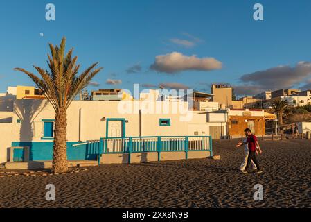 Spanien, Kanarische Inseln, Insel Fuerteventura, Ajuy, Betancuria Rural Park, Playa de Ajuy Stockfoto