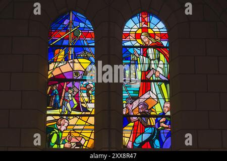 Frankreich, Loire Atlantique, Saint-Nazaire, neogotische Kirche Saint-Nazaire, die Ende des 19. Jahrhunderts erbaut wurde Stockfoto