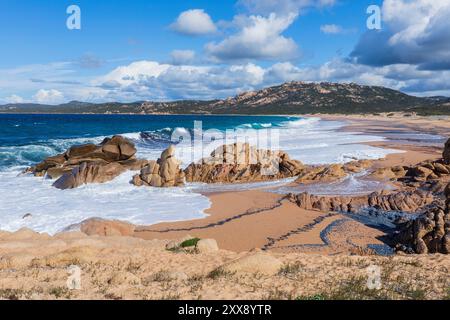 Frankreich, Südkorsika, Domaine de Murtoli, Erbaju Beach Stockfoto