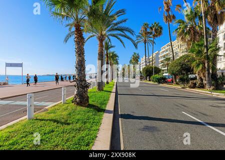 Frankreich, Alpes Maritimes, Nizza Promenade des Anglais Stockfoto