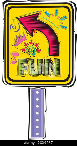 Lustige Alphabet-Schriften. Brief für ein Design, Poster, Banner usw. Vektorelement oder Vorlage A bis Z Stock Vektor