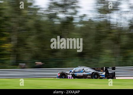 Francorchamps, Belgien, 23. August 2024, #17 Cool Racing (Che) - Ligier js P320/Nissan (LMP3) - Miguel Cristóvão (PRT) Cédric Oltramare (Che) Manuel Espirito Santo (PRT) in Runde 4 des Michelin Le Mans Cup 2024 auf dem Circuit de Spa-Francorchamps (Belgien), am 23. August 2024 - Foto Kristof Vermeulen Photography - Credit Kristulen Live News Stockfoto