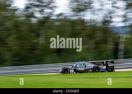 Francorchamps, Belgien, 23. August 2024, #17 Cool Racing (Che) - Ligier js P320/Nissan (LMP3) - Miguel Cristóvão (PRT) Cédric Oltramare (Che) Manuel Espirito Santo (PRT) in Runde 4 des Michelin Le Mans Cup 2024 auf dem Circuit de Spa-Francorchamps (Belgien), am 23. August 2024 - Foto Kristof Vermeulen Photography - Credit Kristulen Live News Stockfoto