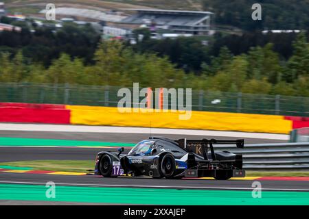 Francorchamps, Belgien, 23. August 2024, #17 Cool Racing (Che) - Ligier js P320/Nissan (LMP3) - Miguel Cristóvão (PRT) Cédric Oltramare (Che) Manuel Espirito Santo (PRT) in Runde 4 des Michelin Le Mans Cup 2024 auf dem Circuit de Spa-Francorchamps (Belgien), am 23. August 2024 - Foto Kristof Vermeulen Photography - Credit Kristulen Live News Stockfoto