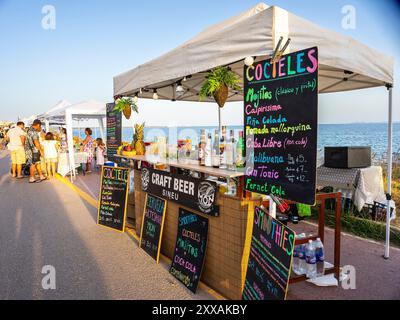 Beliebte Feste von La Rapita am Meer, Campos, Mallorca, Balearen, Spanien Stockfoto