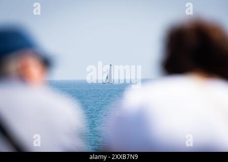 Turin, Turin, Italien. August 2024. Fans, die sich die Vorregatten ansehen (Credit Image: © Matteo SECCI/ZUMA Press Wire), NUR REDAKTIONELLE VERWENDUNG! Nicht für kommerzielle ZWECKE! Stockfoto