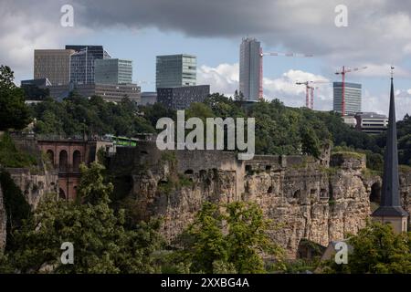 , In Luxemburg, Luxemburg, am 22. Juli 2024. Stockfoto