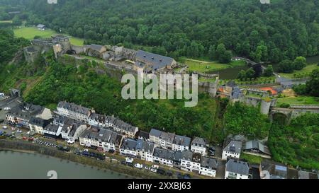 Drohnenfoto Bouillon Castle Belgien europa Stockfoto